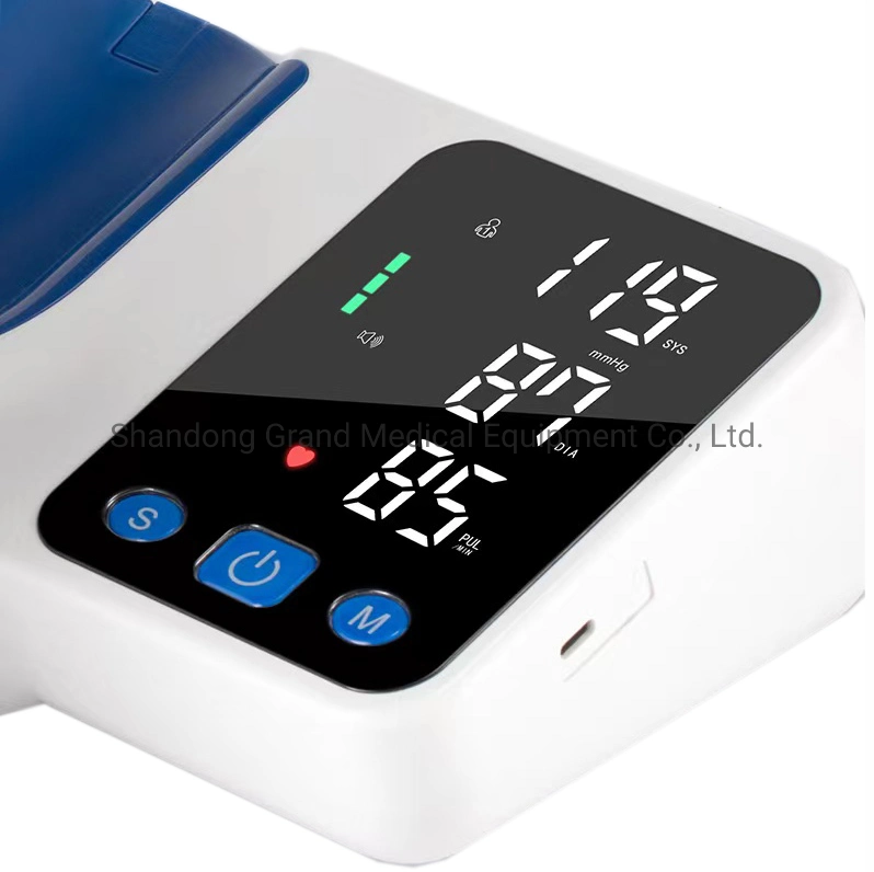 Equipamento médico Monitor electrónico de pressão arterial Digital totalmente com braço automático Com tubo BP ajustável