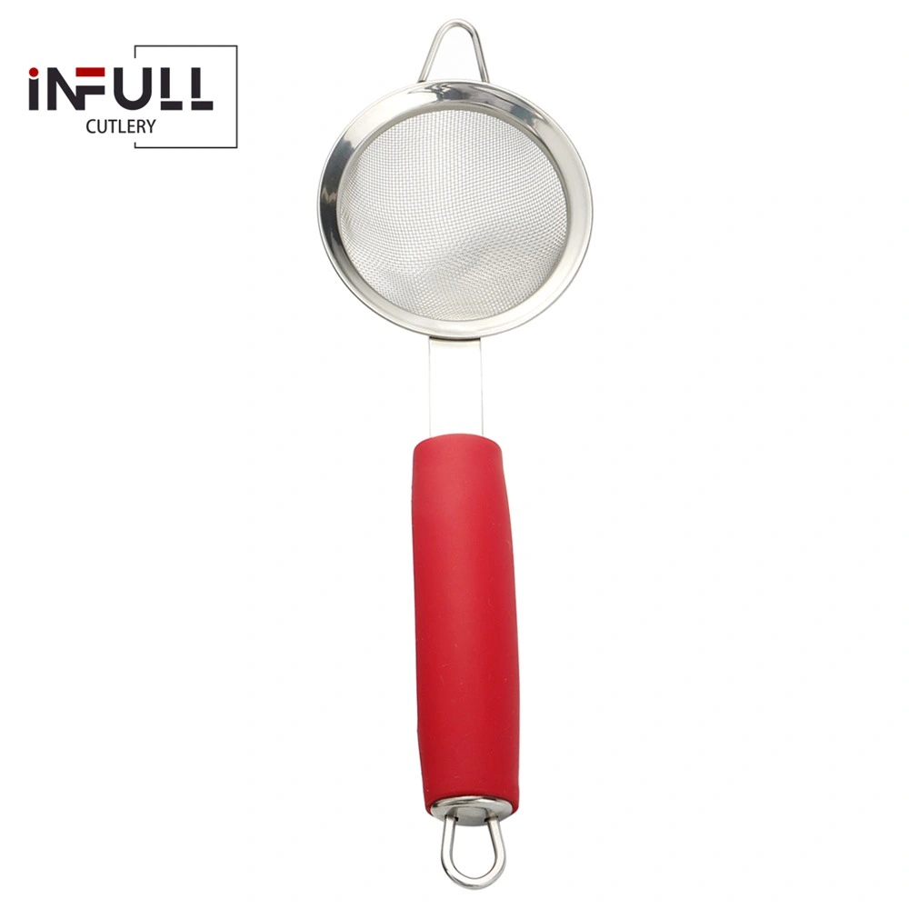 Stainless Steel Skimmer Spoon 8.8cm Mesh Food Strainer