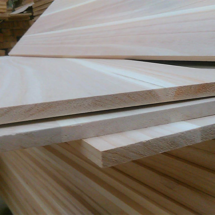 Custom Solid Chinese Paulownia Jointed Wood Plank of Furniture Manufacturer