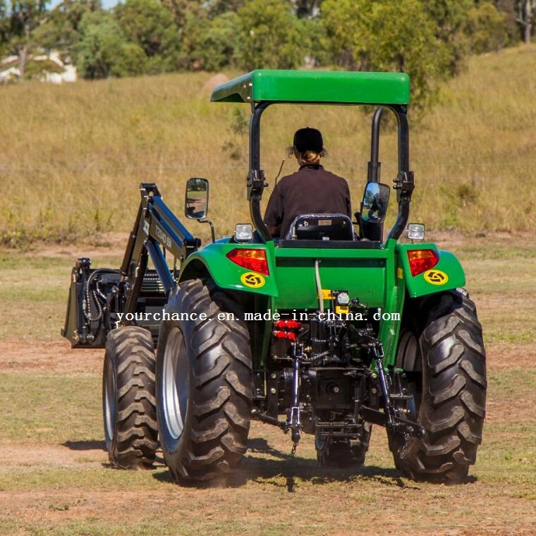 Factory Manufacturer Supply Dq404 40HP 4WD Mini Compact Farm Tractor with Tz04D Front End Loader