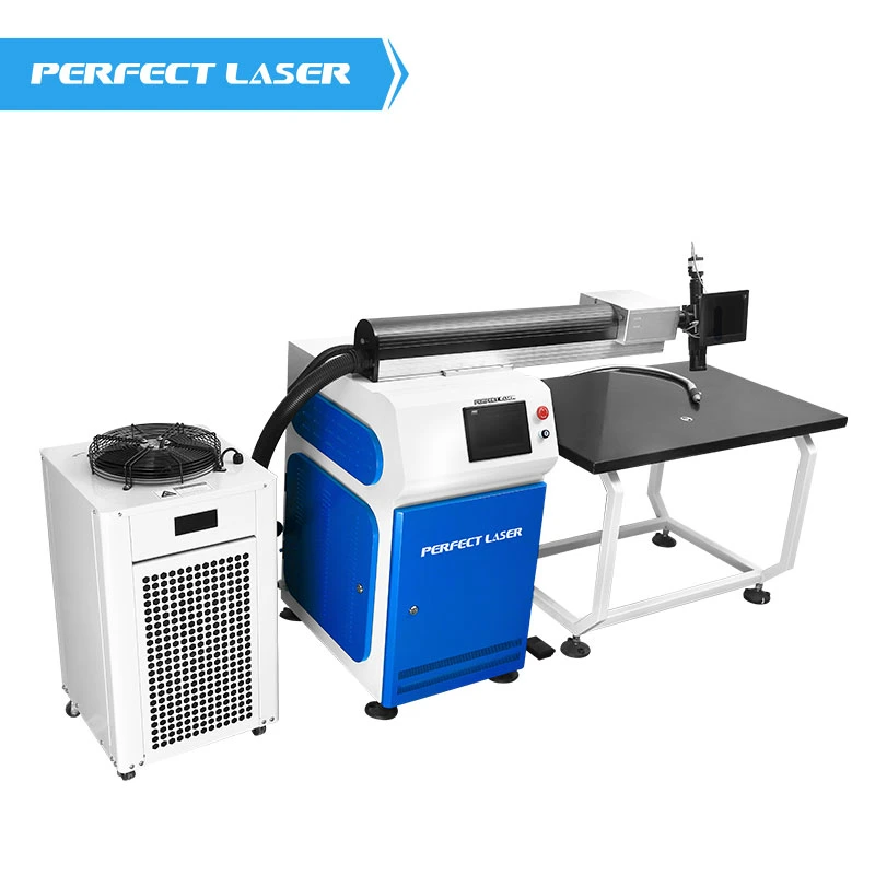 Machine de soudage laser YAG à double chemin en acier inoxydable/fer/aluminium Perfect Laser-500W