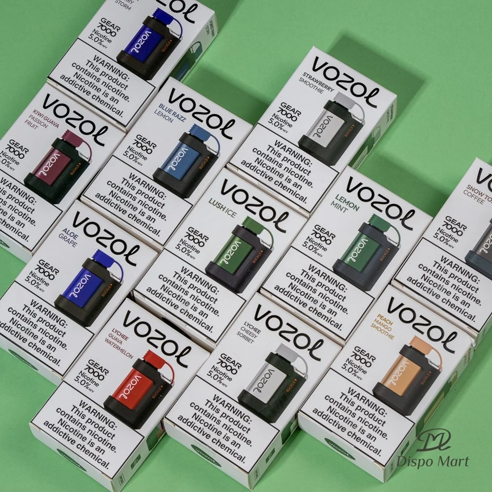 Vozol Gear 7000 Puffs Electronic Cigarette 500mAh 7K Puff Bar Vape Rechargeable Hookah Pen Disposable/Chargeable Pod