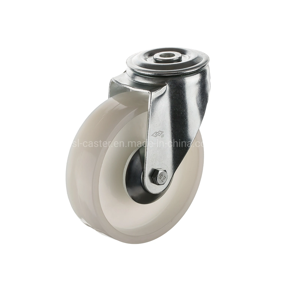 80mm Swivel Plate Locked Industrial Nylon Caster PP Caster