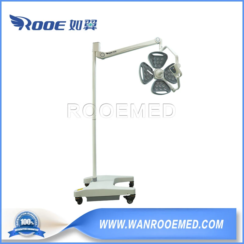 Operating Room Equipment Mobile Floor Standing LED Shadowless Surgical Light with Battery