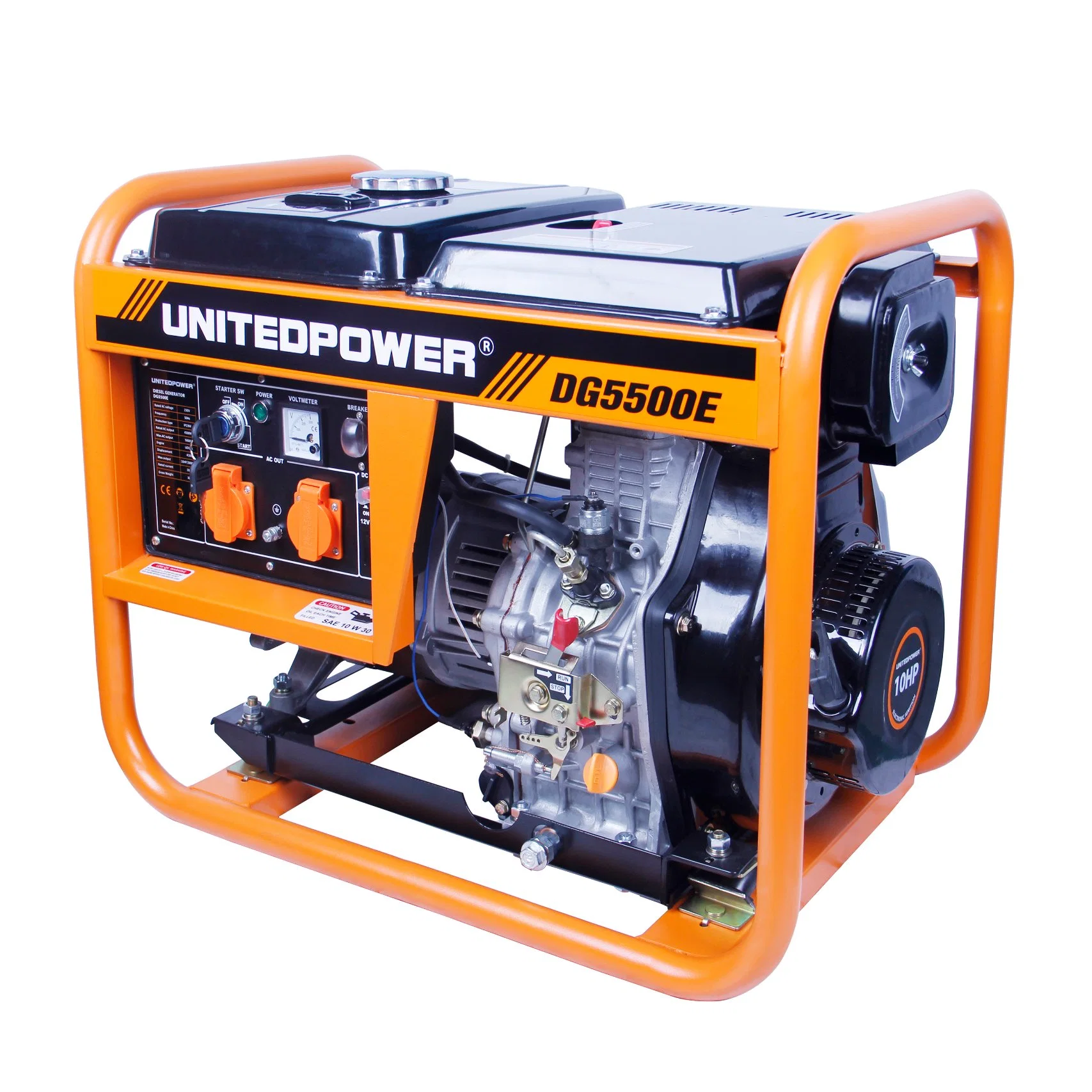 6kVA 4.5kw/5.0kw Low Noise Diesel Generator with Open Frame