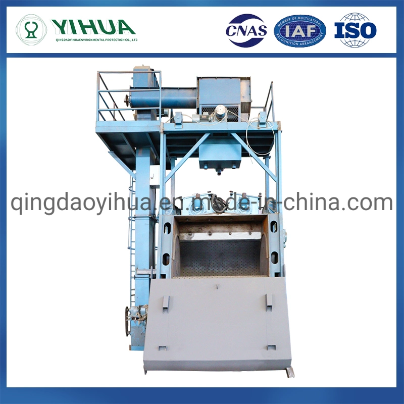 Q326 Ea Automatic Rubber Belt Airless Tumblast Type Shot Blasting Machine