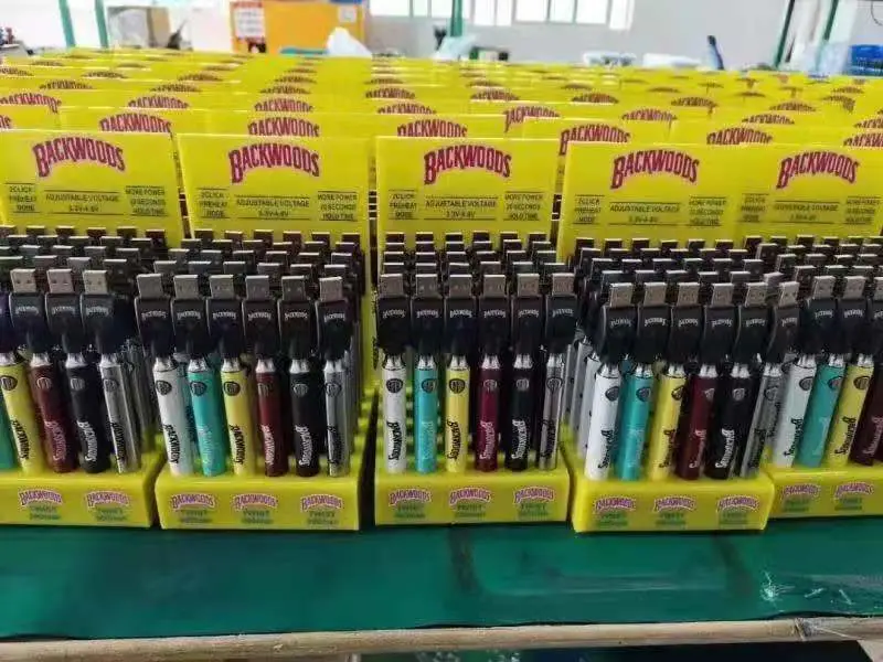 Tensão recarregável Cookies Ajustável Torça Vape Pen bateria fina