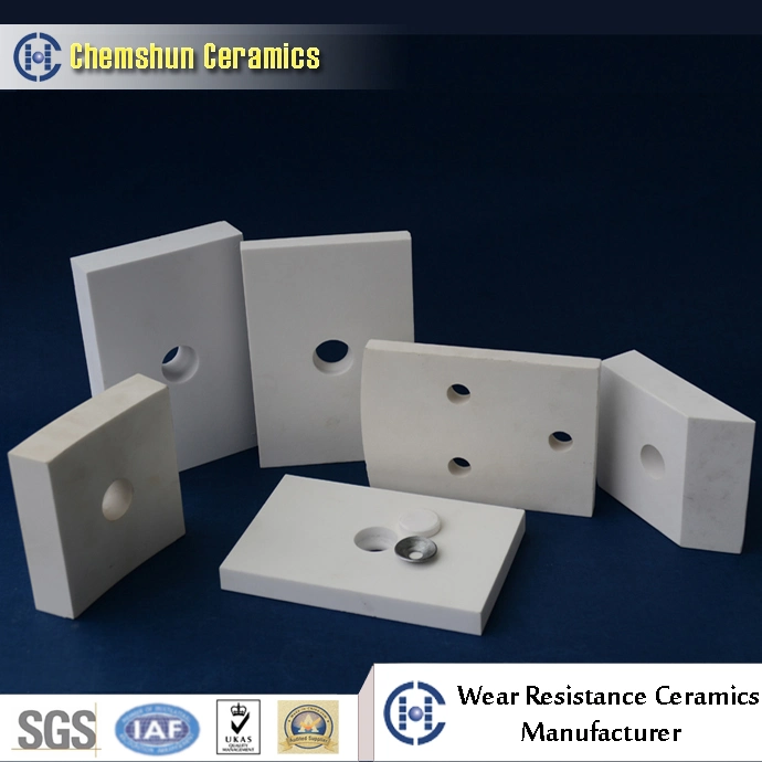 Abrasion Resistant Weldable Alumina Ceramic Brick as Chute Inner Liner