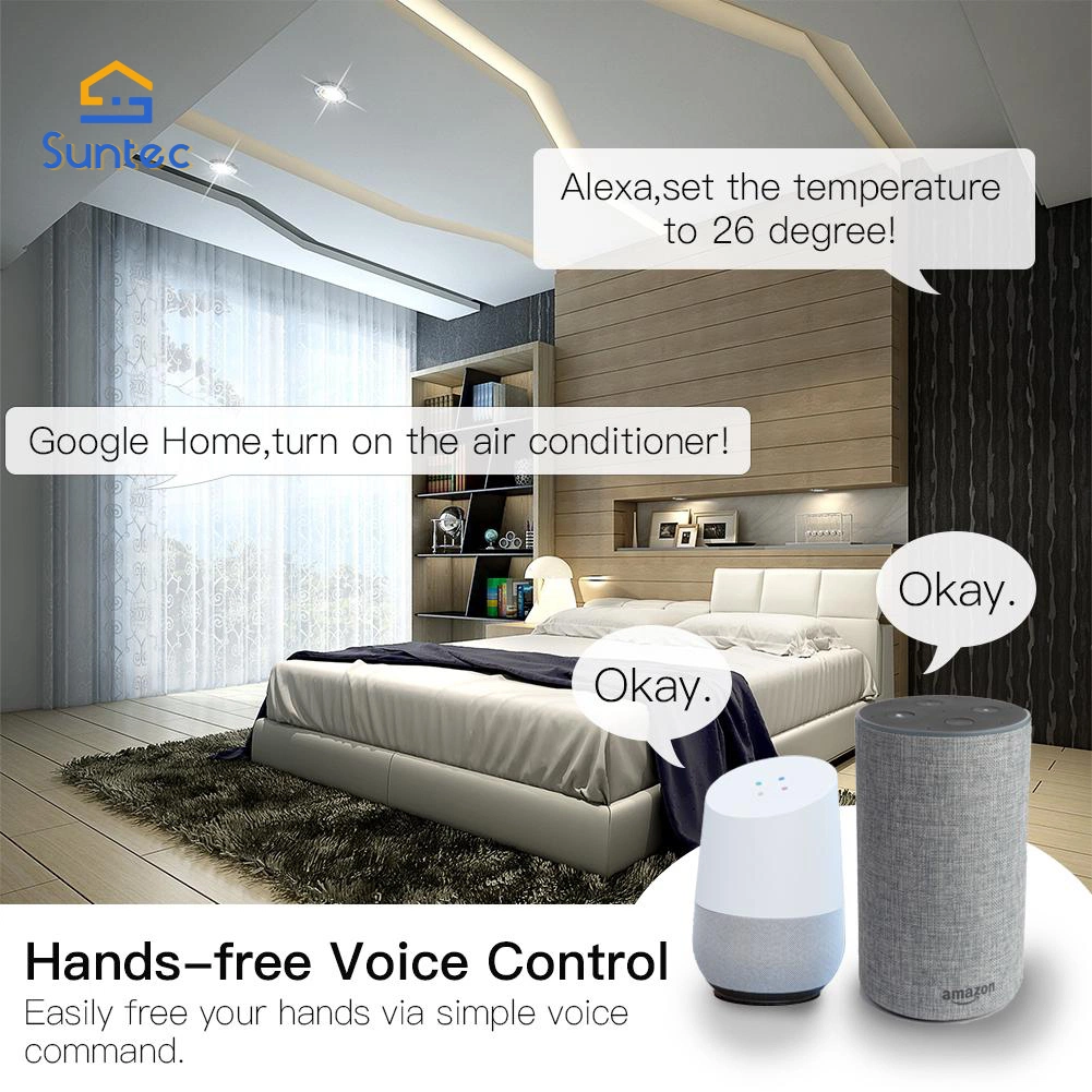 Versión para EE.UU. WiFi Smart 16A Aire acondicionado Parter ir Remote Enchufe de pared para controlador inalámbrico