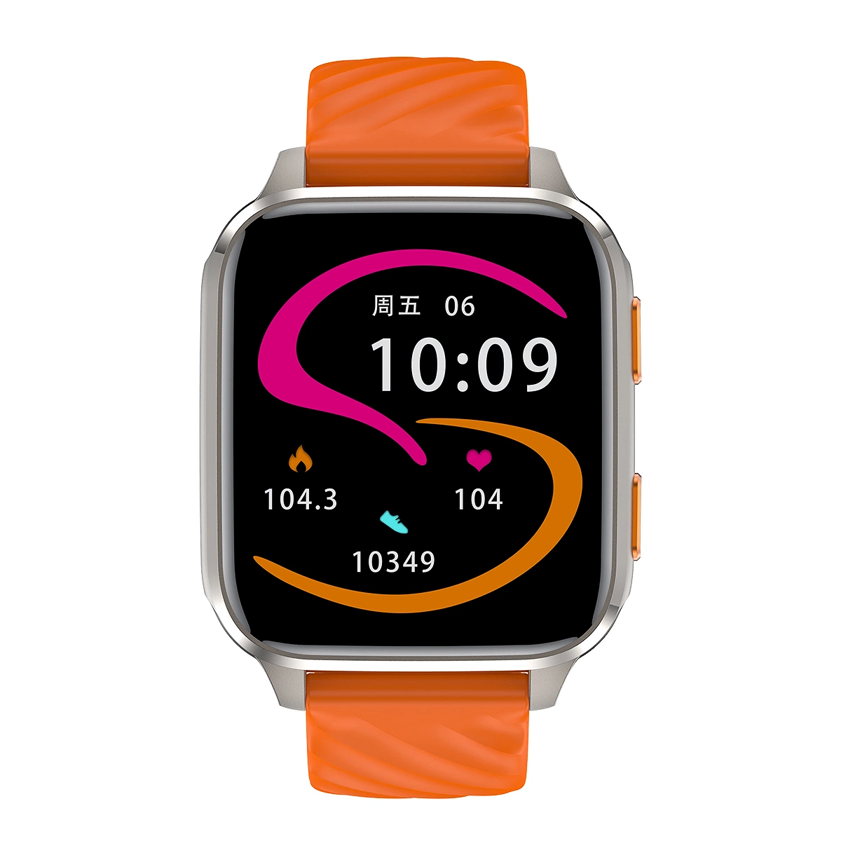 Colorful touch screen Smart watch with Blood glucose Heart rate for health monitoring FW12