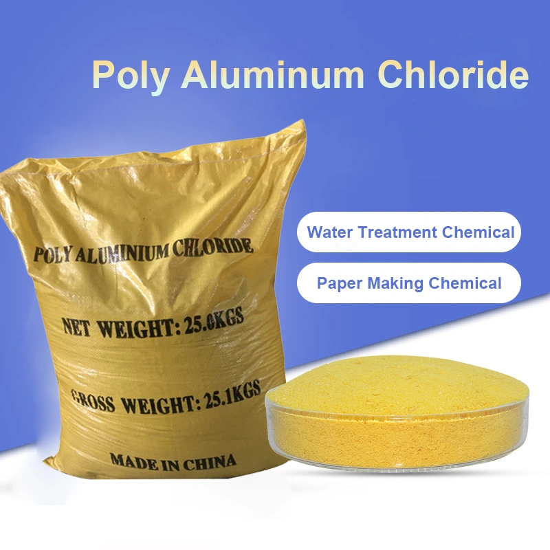 Tratamento de Água de cloreto Polyaluminum ligeira Pó amarelo