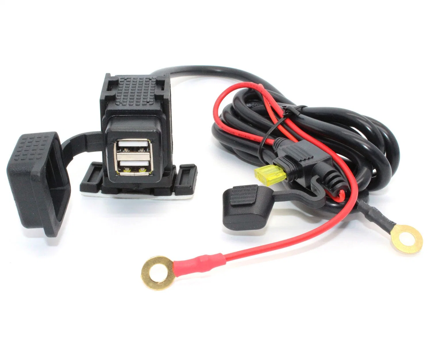 Kit cargador USB para motocicleta 4,2A conector hembra de puerto USB doble para IPhone smartphone Tablet GPS