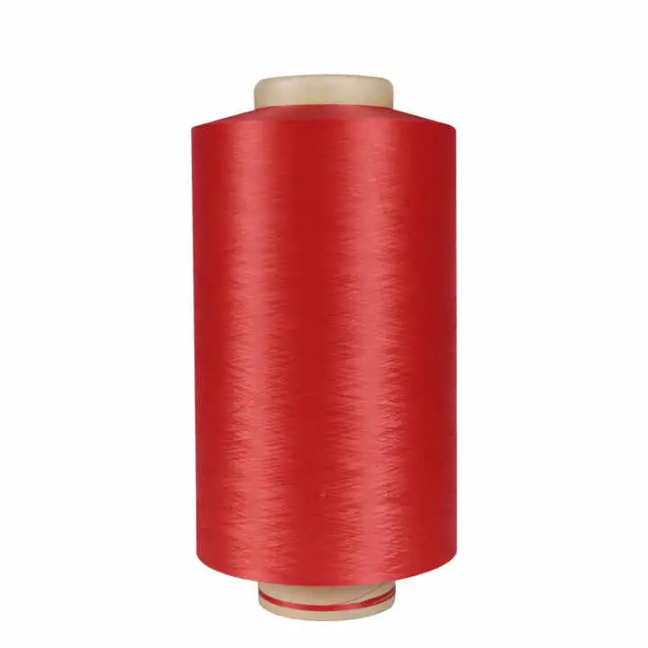 100% Polyester Dope Dyed Nim SIM HIM AA Grade PBT DTY 55D/48f S und Z Twist Garn für Filament Strukturoberfläche/Textil Nähen Strickgewebe und Weben