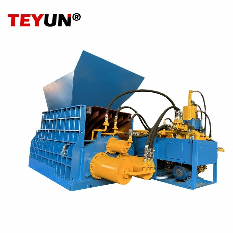 Automatic Powerful High Capacity Durable Professional Recycling Hydraulic Horizontal Scrap Metal Container Shear with Box