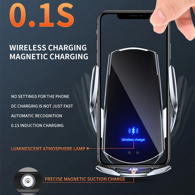 Q3 Intelligent Automatic Opening and Closing Car Phone Holder 15wqi Fast Charging Wireless Induction Car Charger