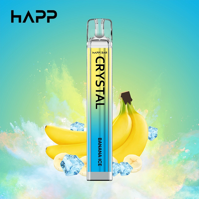 10 Flavors Original Happ 600 Puffs Crystal Disposable/Chargeable Vape Mini Electronic Cigarette