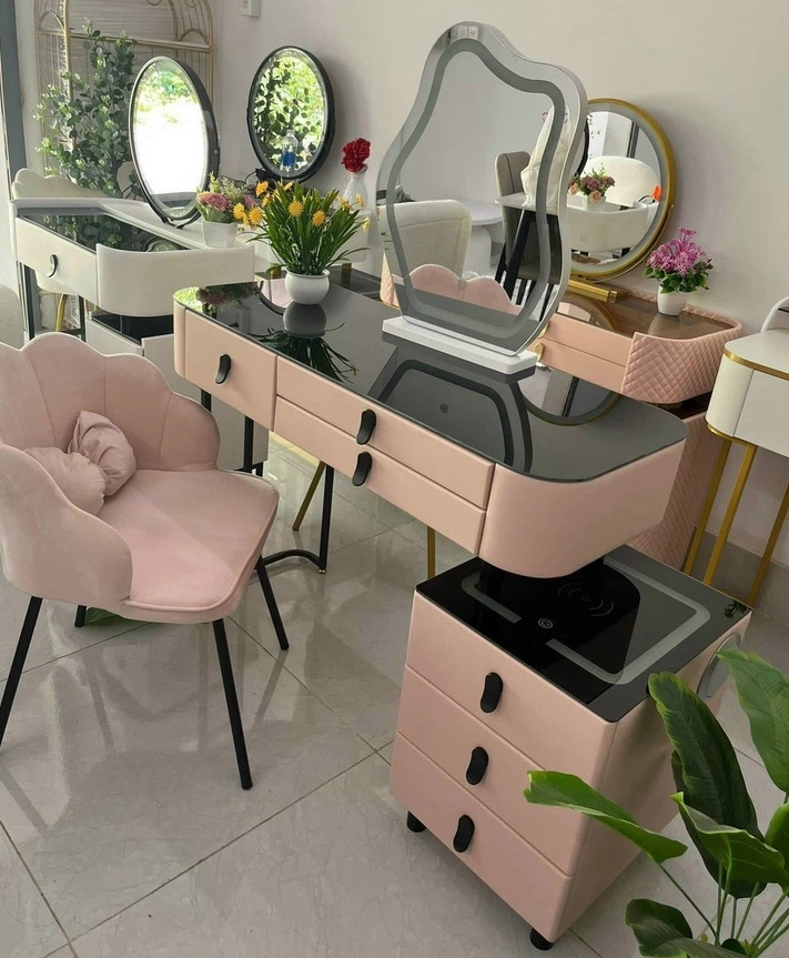 Nova Modern Hotel Smart Мебель для спальни Многофункциональный деревянный шкаф-стол Комод с зеркалом