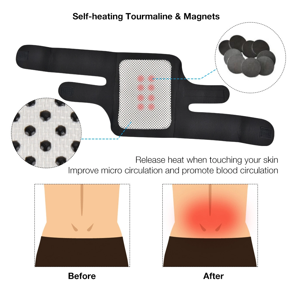 11 peça para se adequar à frente e atrás de aquecimento em Face dupla corpo completo da cintura e pastilhas de joelho Alça de ombro de pás adesivas multifuncionais