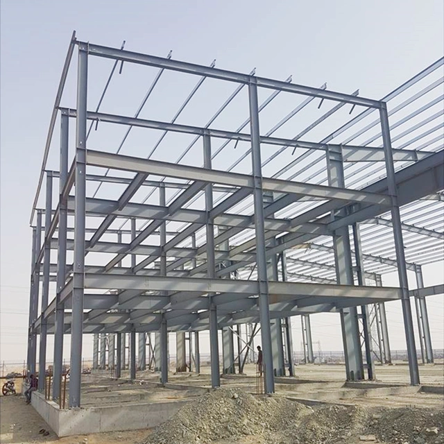 Low Cost Prefabricated Building Warehouse Workshop Hangar Steel Structure Construction for Customization