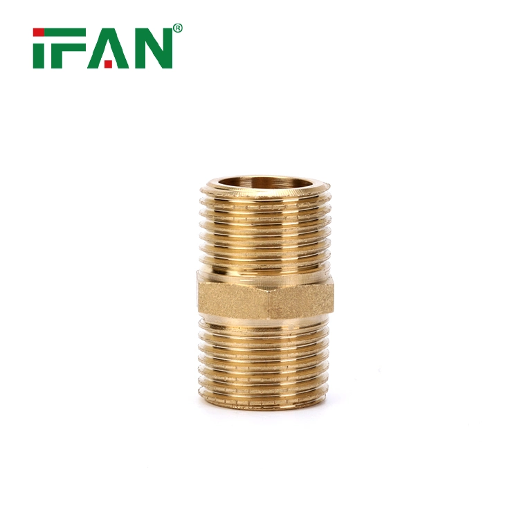 Ifan 30 Years Manufacture Experience Brass Plumbing Fittings Elbow Plug Nipple 16-63mm Brass Pipe Fitting