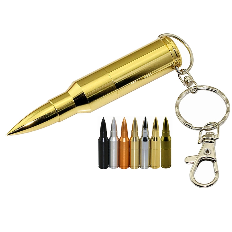 Don Metal Pen Drive Bullet 4GB 8 GB de disco con llavero USB 2.0