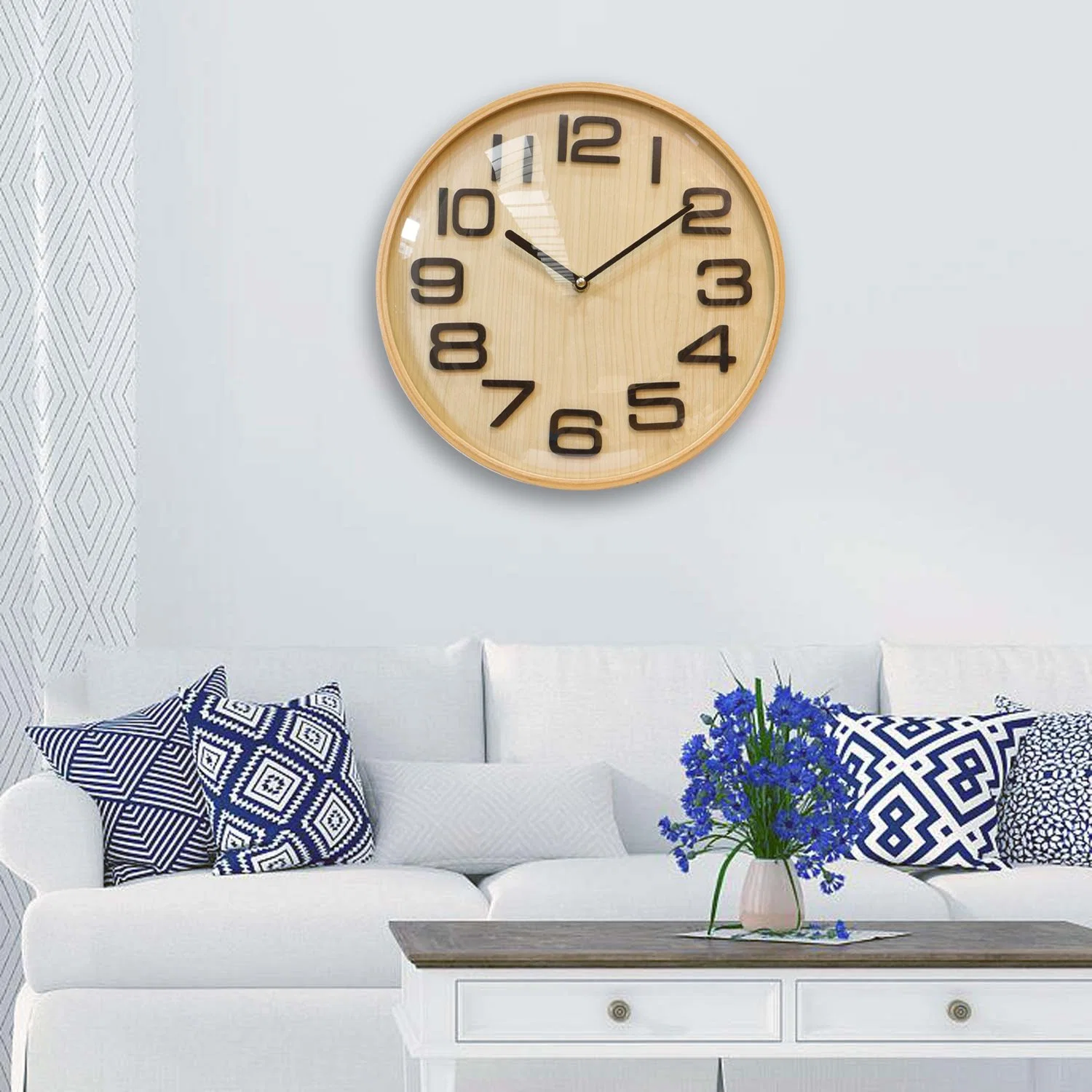 Relógio de parede de madeira de venda quente para presente de promoção com o logotipo personalizado