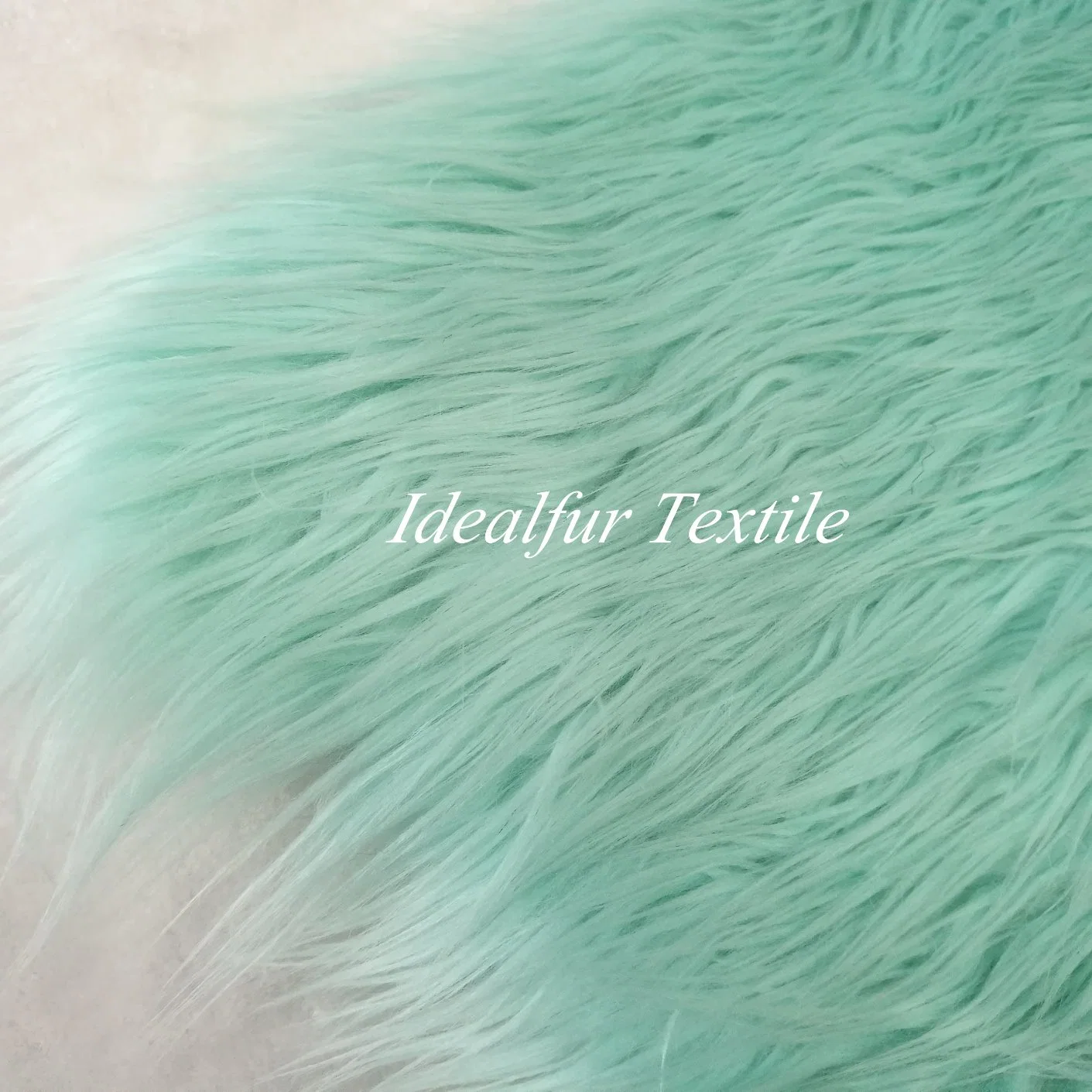 Plain Long Pile Fake Fur Faux Leather