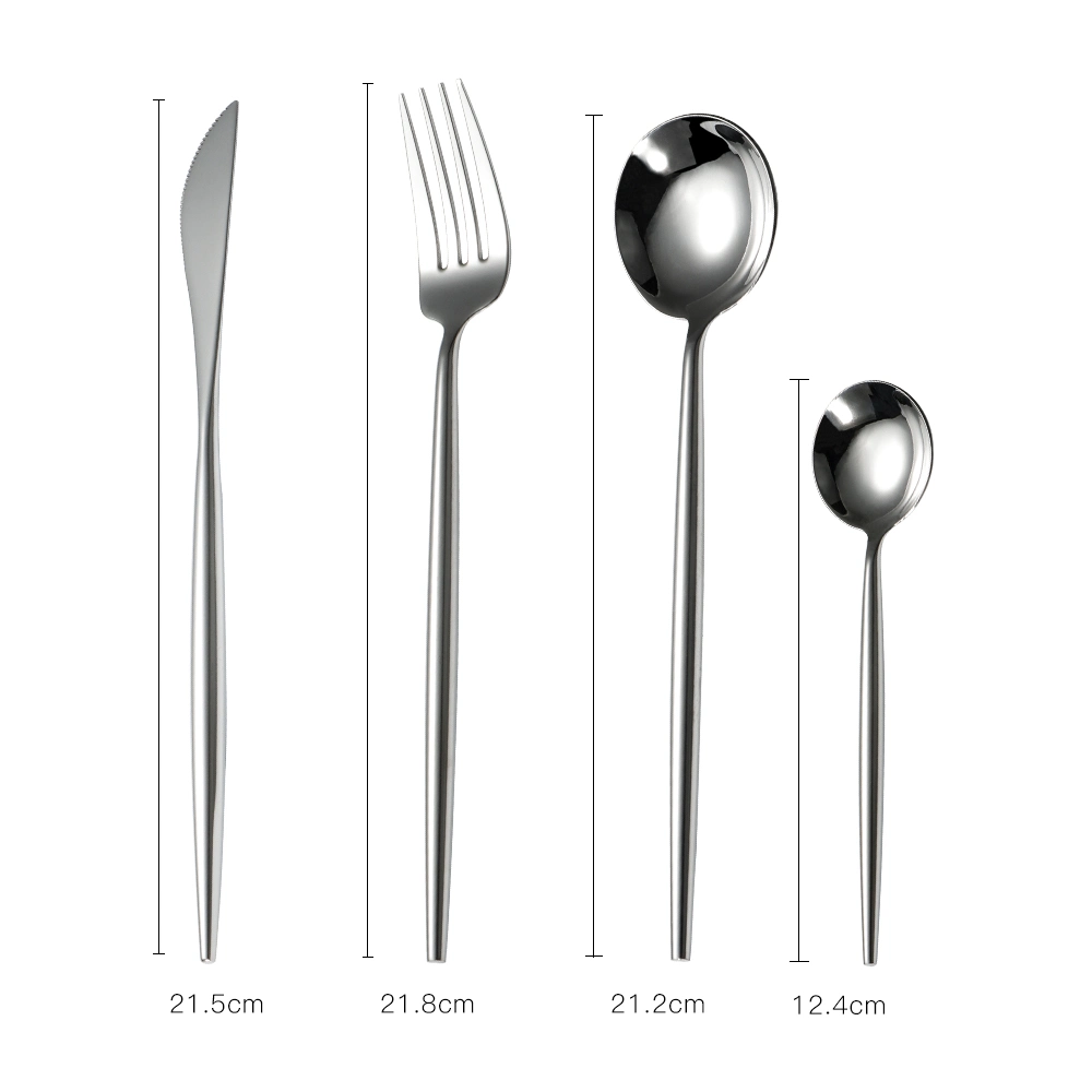 Silver Cutlery Utensils 18/10 Stainless Steel Flatware Set Stainless Steel Cutlery Set