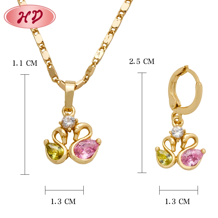 Wholesale/Supplier Wedding Gift 18K Gold Plating Costume Jewelry Set