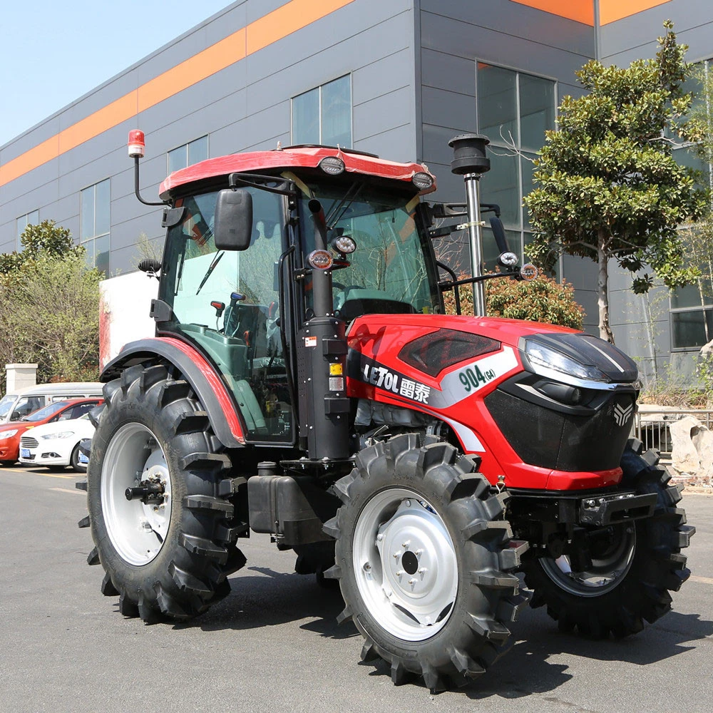 Heißer Verkauf Landwirtschaftliche Maschine 90HP 4X4 4WD Wheeled Farm Traktor Mit ISO CE-Zertifikat