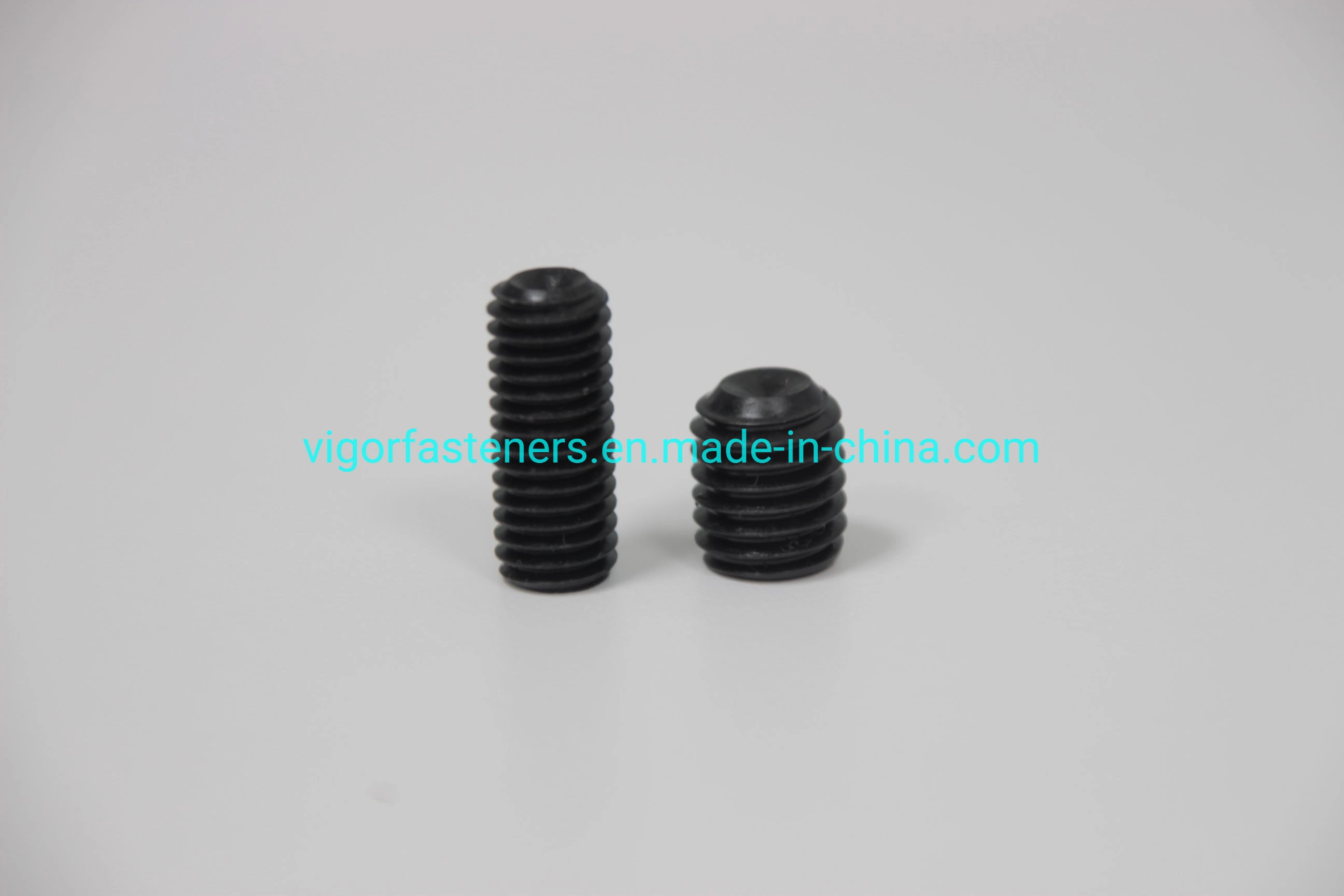 High Tensile Alloy Steel Hex Socket Set Screw DIN916/915/914/913 Grub Concave Screws for Electronic Industry