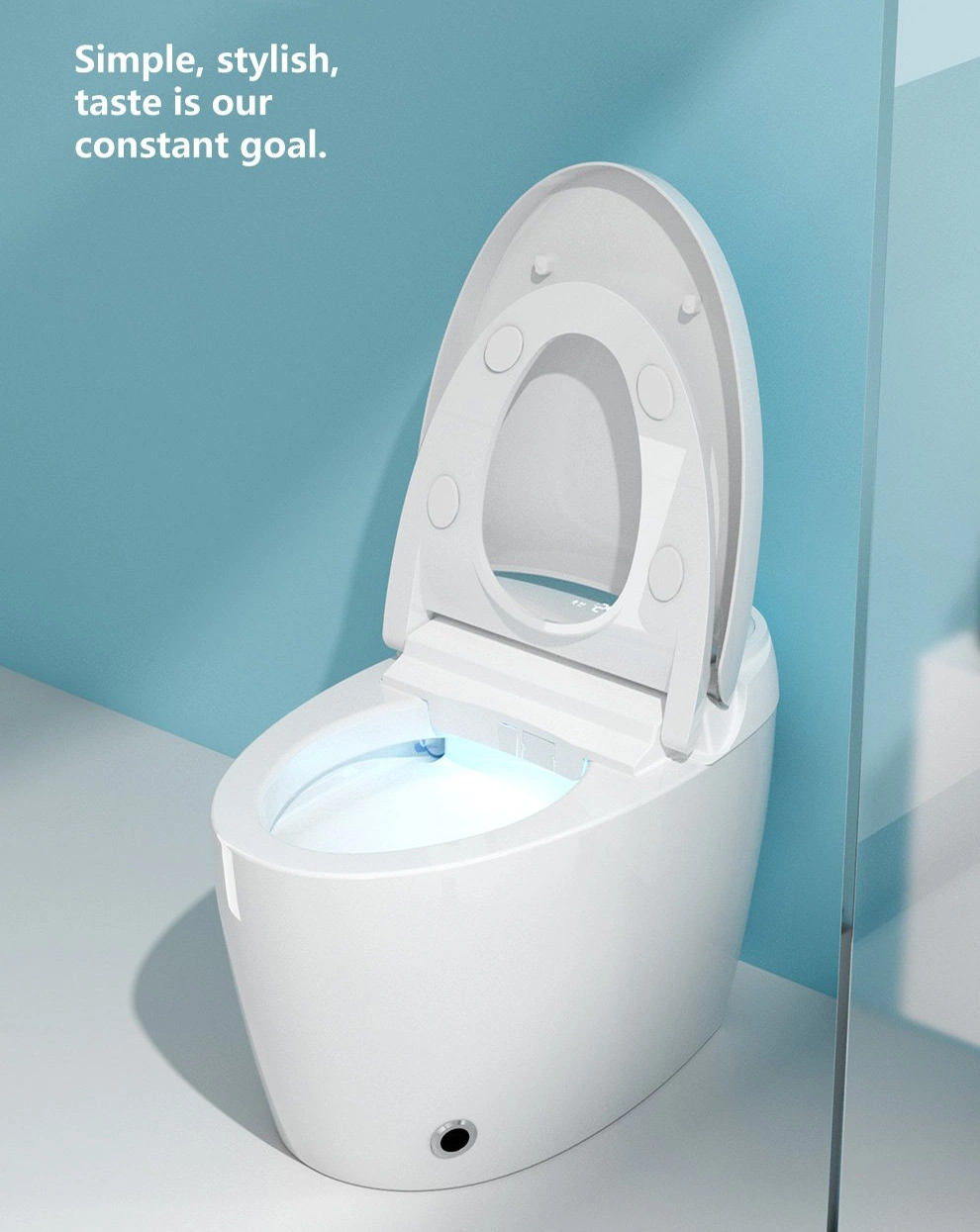 Modern Intelligent Home Furniture Sanitary Ware Ceramic Bathroom Smart Toilet with Waste Pipe