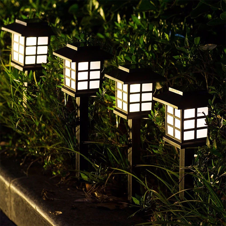 Luzes decorativas de jardim Solar luzes exteriores impermeáveis estaca de férias paisagem luz Luz solar