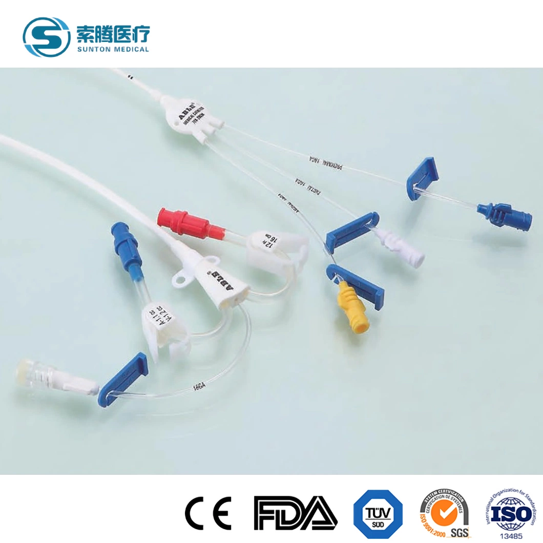 Sunton Medical Central Venous Katheter CVC Kit China Hochwertige Single Hersteller Des Kits Für Lumen/Doppellumen/Dreifachlumen/4 Lumen Zentralvenöse Katheter