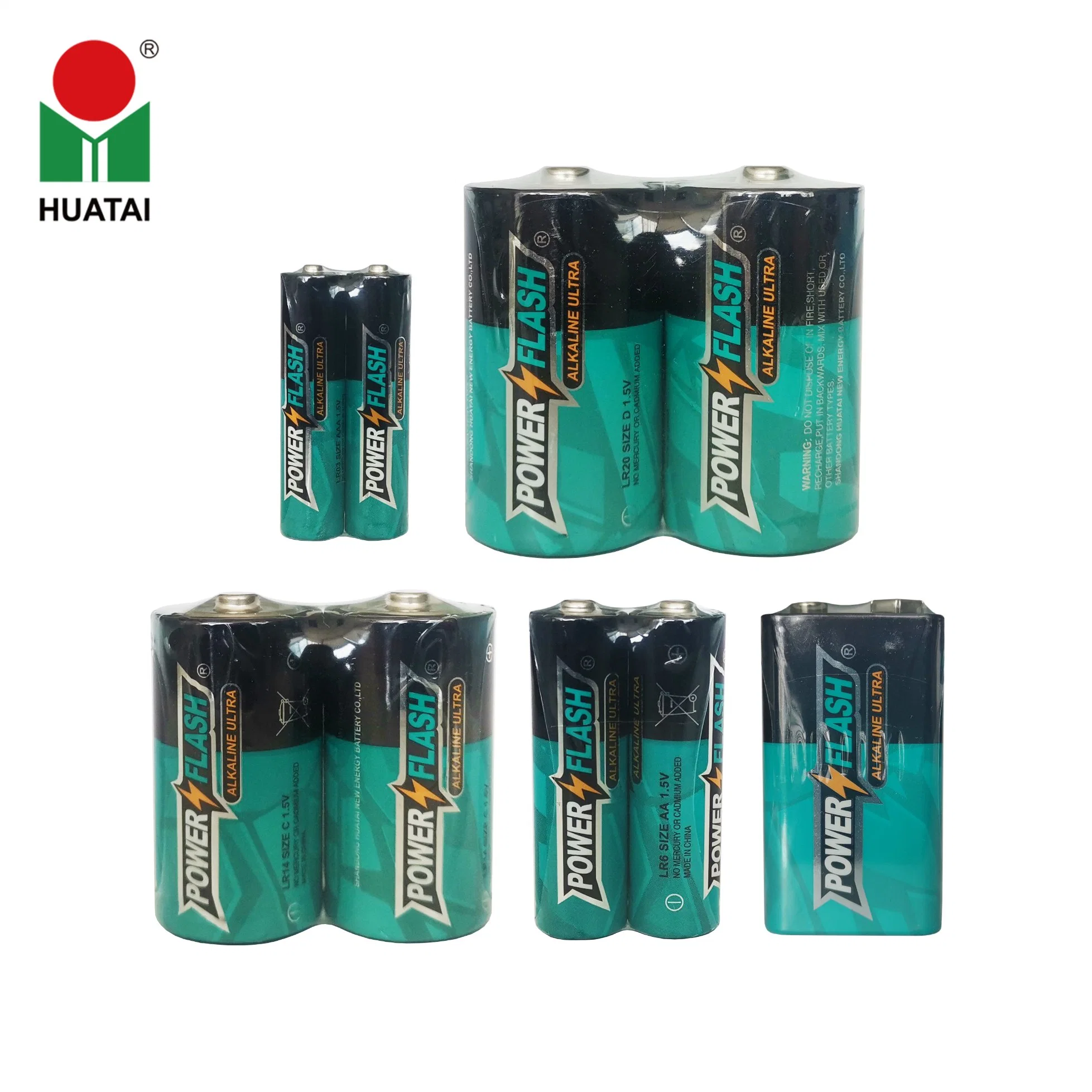 Alkaline Battery Lr20 D Size 1.5V Primary Dry Battery for Flashlight