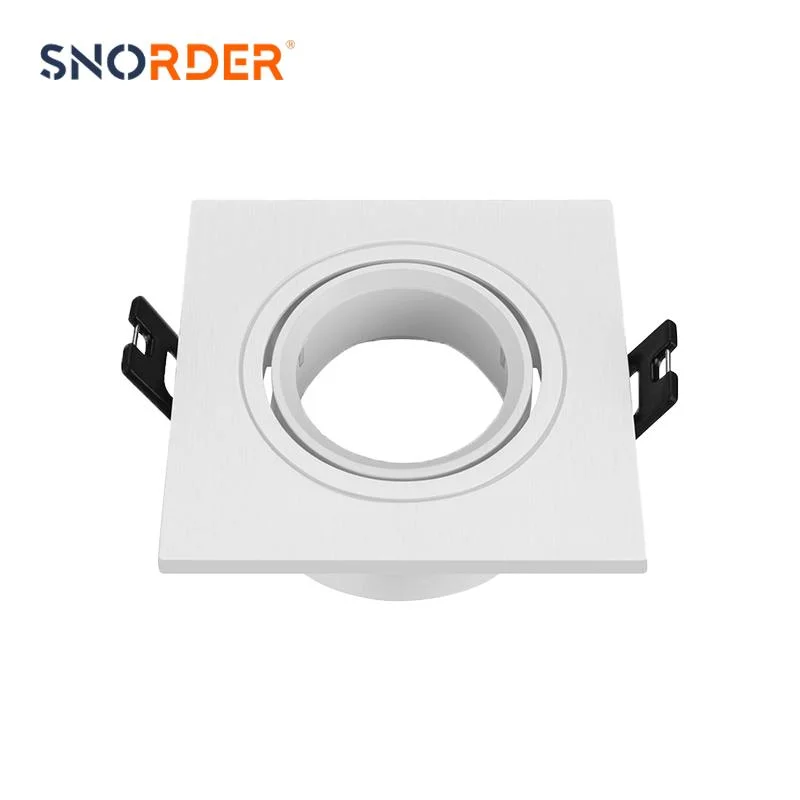 Made in China Square Black Modern Downlight Housing Recessed Parts Wholesale