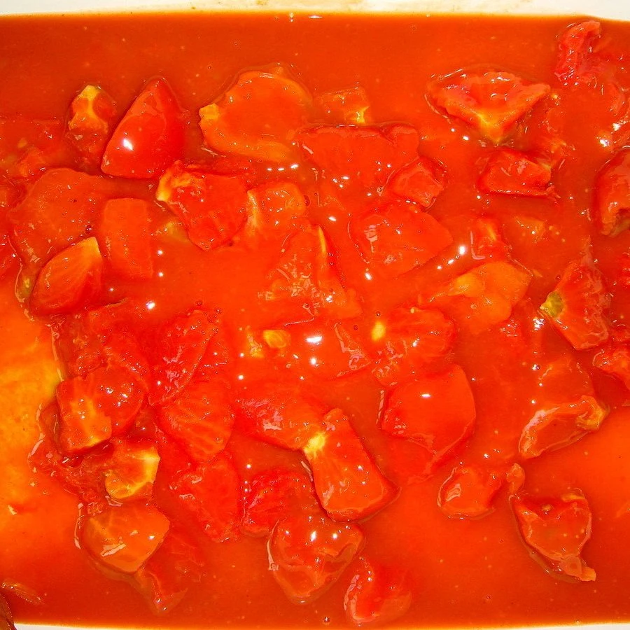 Fresh Canned Chopped Peeled Tomato in Tomato Juice