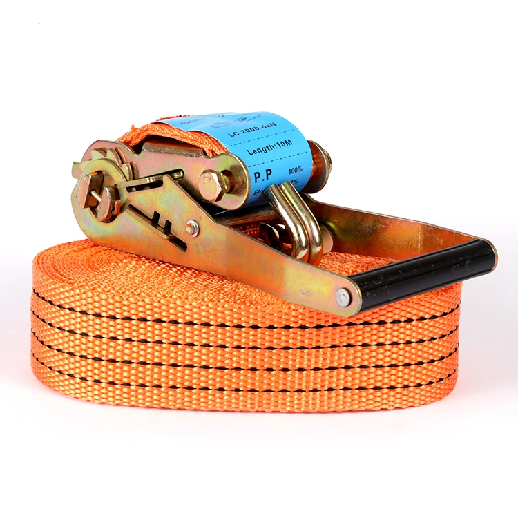 50mm*10m Orange Color PP Ratchet Tie Down Strap with Cheap Price