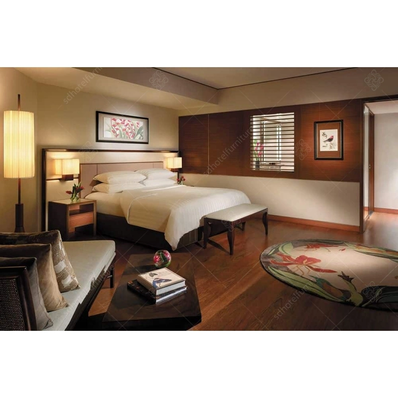 Plywood Veneer Luxury Hotel&#160; Contemporary Bedroom Sets