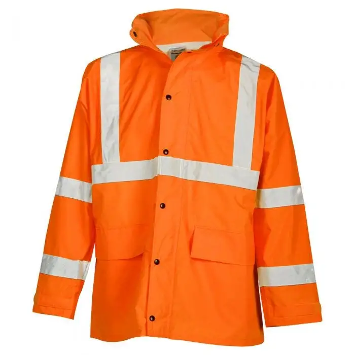 Hi Vis Waterproof Raincoat Reflective Workwear Working Wear Safety Suit