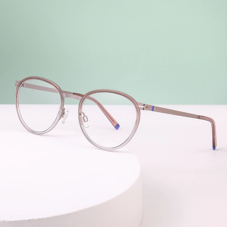 New Style Custom Retro Women and Man Mixed Metal Acetate Optical Frames