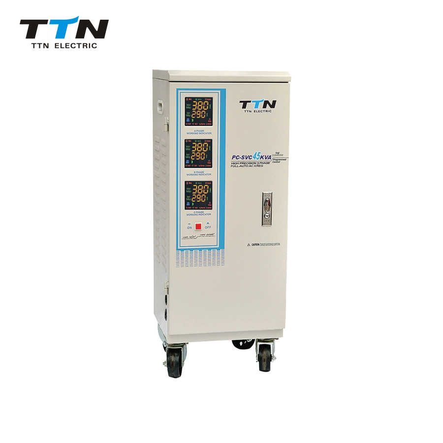 TTN China Best 30kVA 220V Automatischer Regler/Stabilisator einphasig mit 5 Schutz