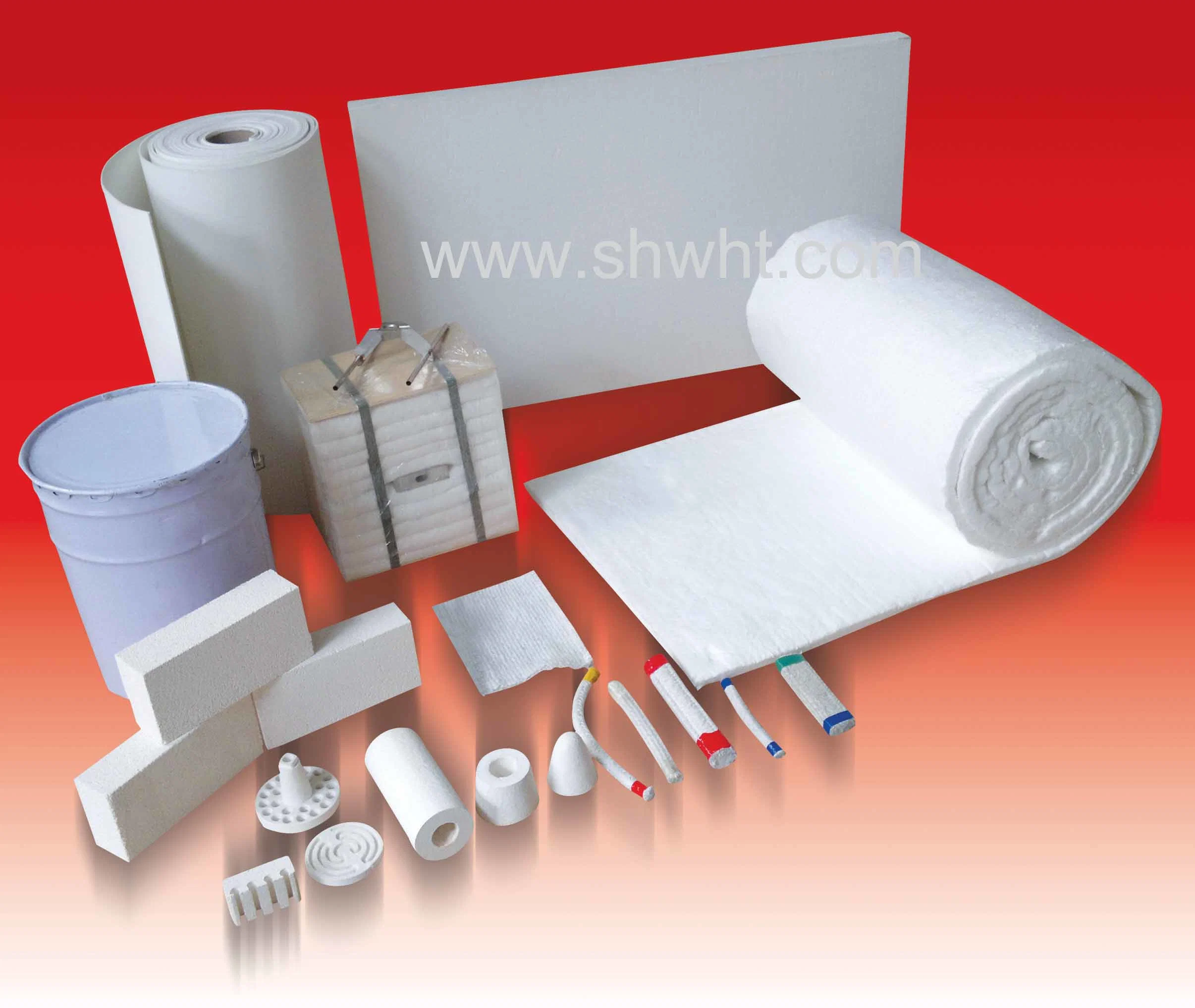 Manta de fibra cerámica de alta pureza se utilizan como materiales de aislamiento