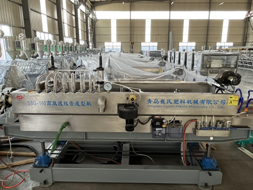 40mm Sj75 HDPE Double Wall Corrugated Pipe Water Supply Pipe Drain Pipe Extruder Production Line