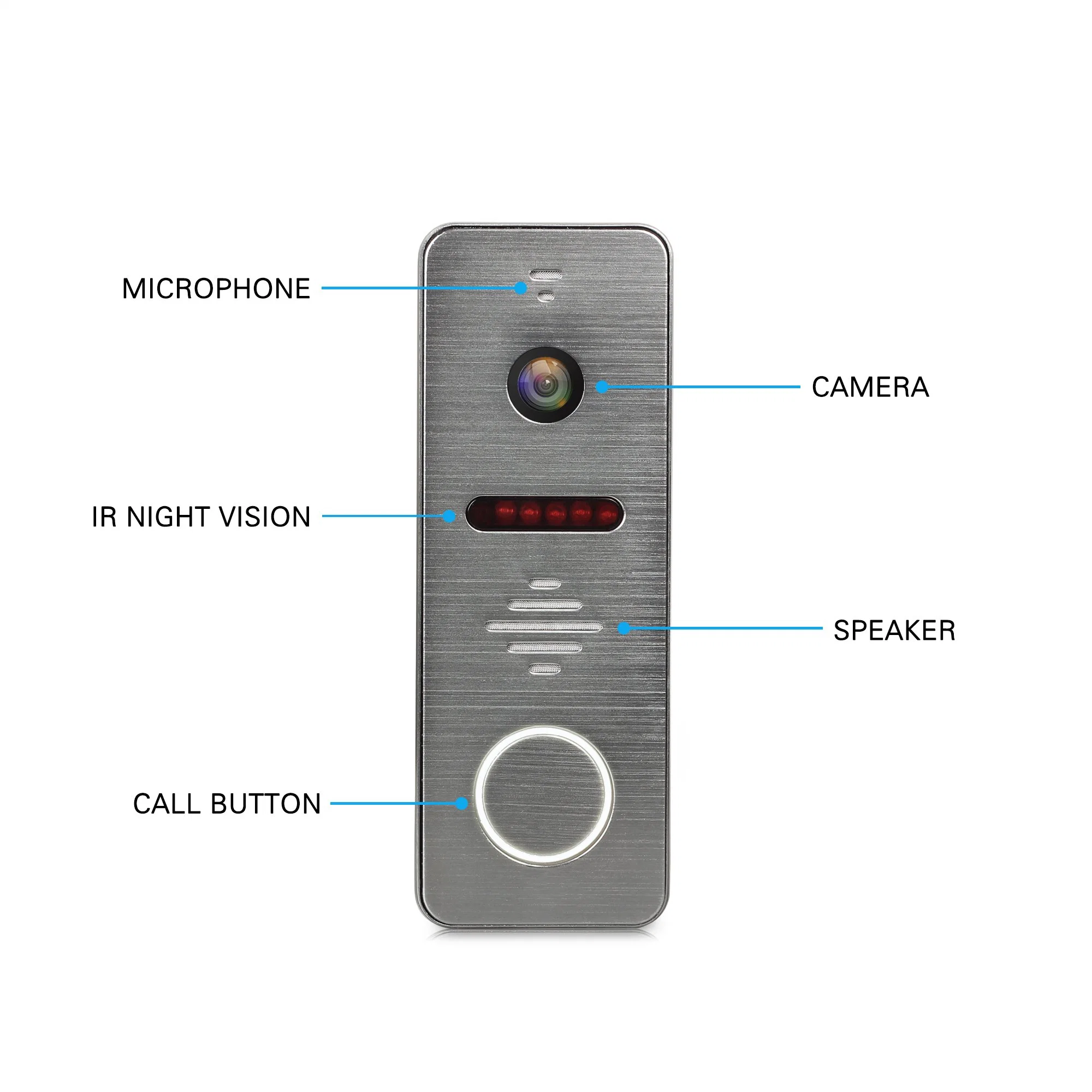 Home Security Door Intercom Multi-Function Video Door Phone Ahd Video Doorbell for Villa