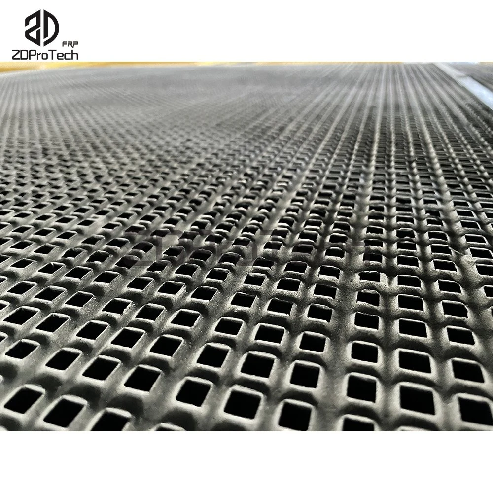 Steel Structure with FRP Gratings to Applicate at Outdoor Flooring or The Sea Scene