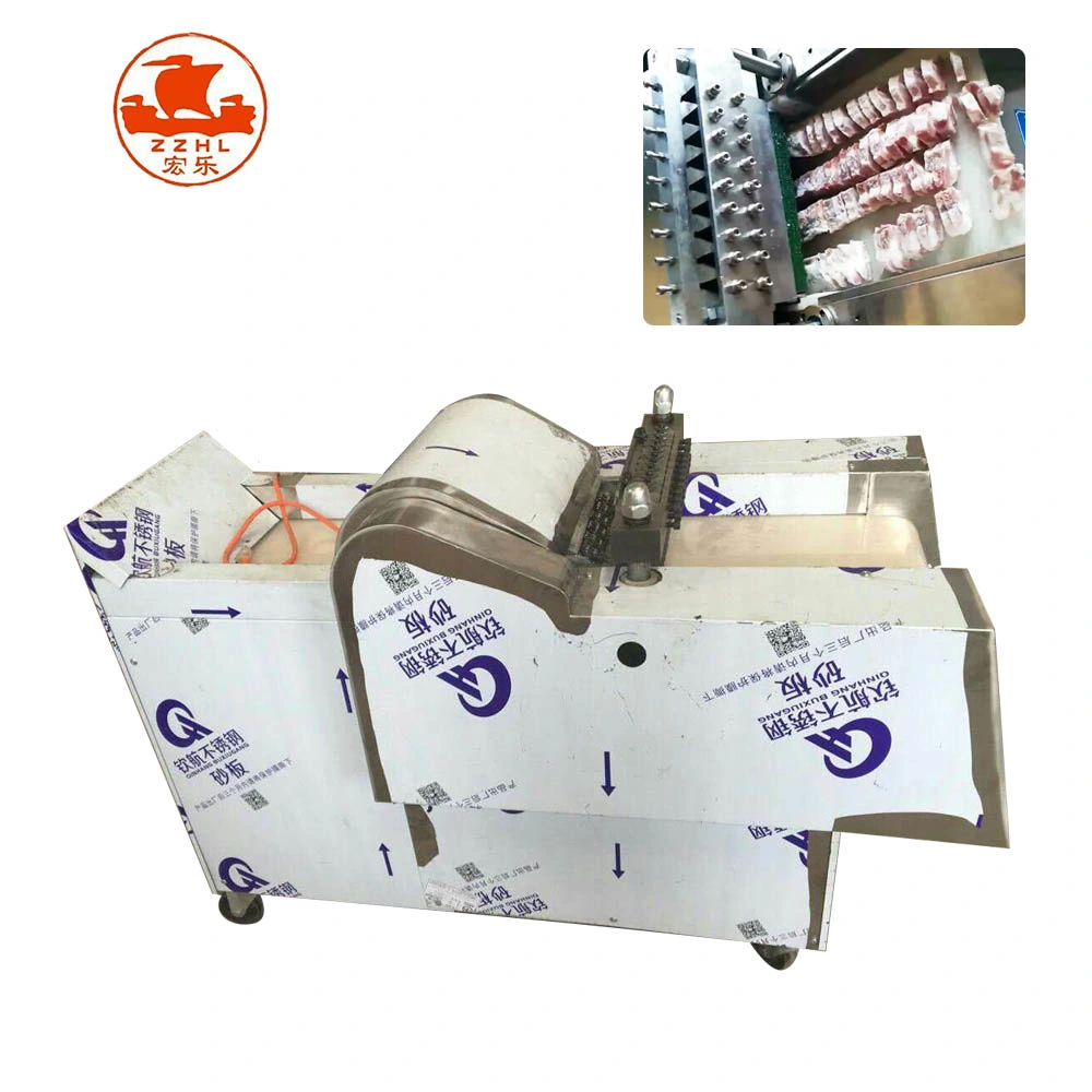 Big Meat Block Cube Cutter Lamb Leg Bone Cutting Machine Beef Neck Pig Ribs Dicing Machine