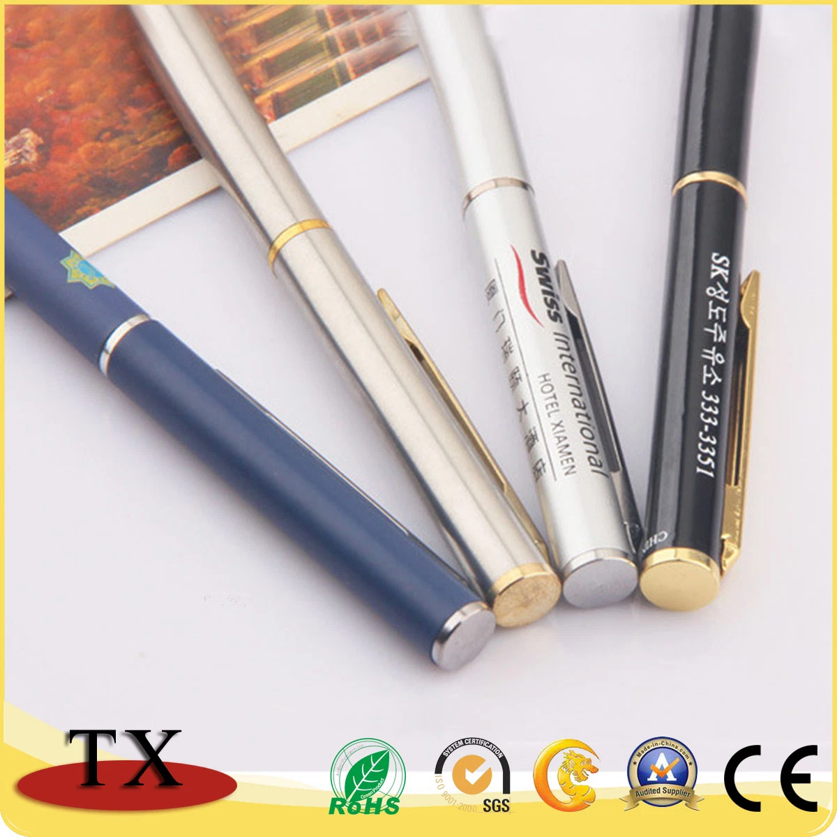 Luxury Good Quality Metal Custom Twist Mechanism Ball Pen for Promotion Gift Pen