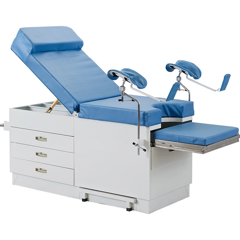 A048 Professional Metal Multifunction Adjustable Hospital Medical Gynaecological Manual Obstetric Delivery Table with FDA