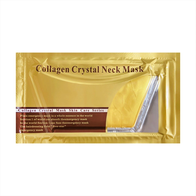 Hot Selling Repairing Neck Moisturing Golden Neck Mask 24K Collagen Crystal Patch